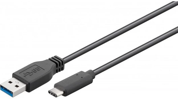 USB kabelis Goobay 71221 USB-C to USB A 3.0 cable, black, 2m