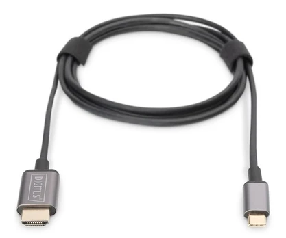 Adapteris Digitus USB Type-C to HDMI Adapter DA-70821 1.8 m, Black, USB Type-C