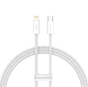 Baseus Dynamic Type-C to Lightning 20W 1m greito įkrovimo kabelis, baltas kaina