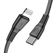 Baseus Lightning to Type-C Tough 2m kabelis, juodas kaina