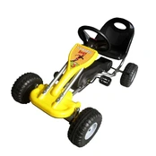 Kartingas, minamas pedalais, geltonas kaina