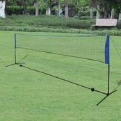 Badmintono tinklas su plunksninukais, 500x155 cm kaina