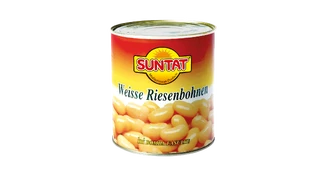 Konservuotos virtos baltos pupos SUNTAT, 800 g kaina