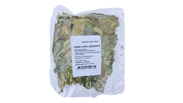 Lauro lapai džiovinti, 100 g