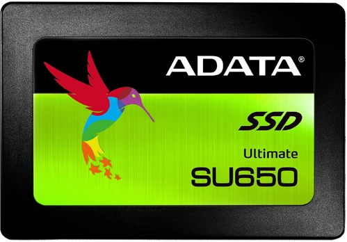 ADATA Ultimate SU650 3D NAND SSD 480 GB, SSD form factor 2.5”, SSD interface SATA, Write speed 450 MB/s, Read speed 520 MB/s