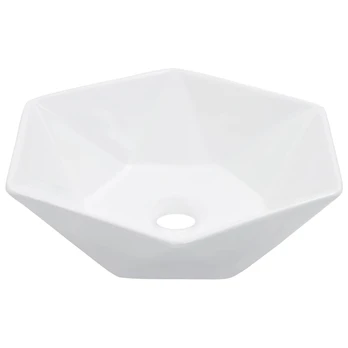 Praustuvas, baltos sp., 41x36,5x12cm, keramika