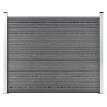 Tvoros segmentas, pilkos spalvos, 180x146cm, WPC
