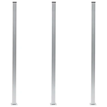 Tvoros stulpai, 3vnt., aliuminis, 185cm