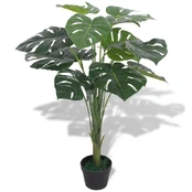 Dirbtinis Monstera augalas su vazonu, 70 cm, žalias kaina