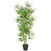 Dirbtinis bambuko augalas su vazonu, 120 cm, žalias kaina