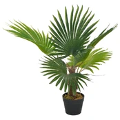 Dirbtinė palmė su vazonu, 70 cm, žalias kaina