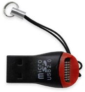 Kortelių skaitytuvas (Micro SD, USB 2.0) juodas kaina