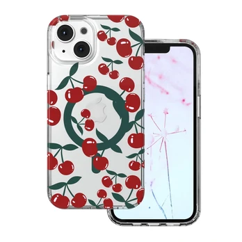 Dėklas Telforceone Cherry Mag case for iPhone 15 6,1' transparent