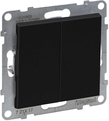Juodas mygtukas Suno Legrand 721417