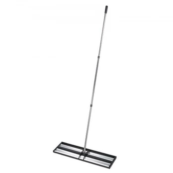 Vejos lyginimo grėblys 76,3x25,5x224 cm Juodas Nerūdijantis plienas