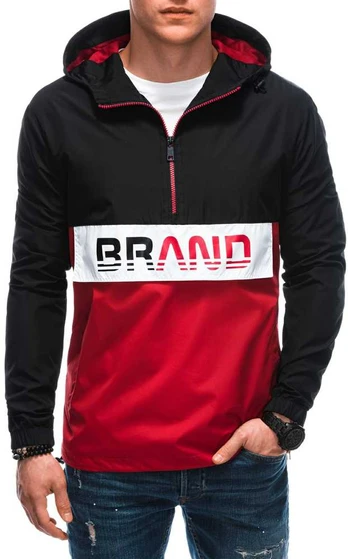 men's mid-season jacket c561 - juodas