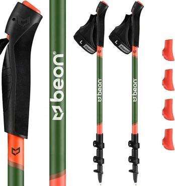 NORDIC WALKING POLES FOLDABLE, ADJUSTABLE, TELESCOPIC WALKING POLES BEON