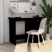 Rašomasis stalas, juodos spalvos, 100x50x76cm, MDP kaina