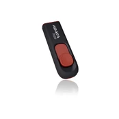 USB atmintinė Adata C008, juoda/raudona, 32 GB kaina