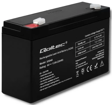 UPS akumuliatorius Qoltec 53048, 12 Ah
