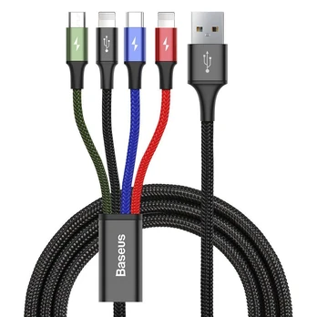 Laidas Baseus Nylon USB, Micro USB/USB/USB Type-C