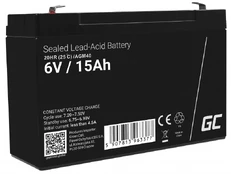 GREENCELL battery AGM VRLA 6V 15Ah | AGM40 kaina