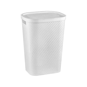Skalbinių dėžė Curver Infinity Dots, 59 l, balta