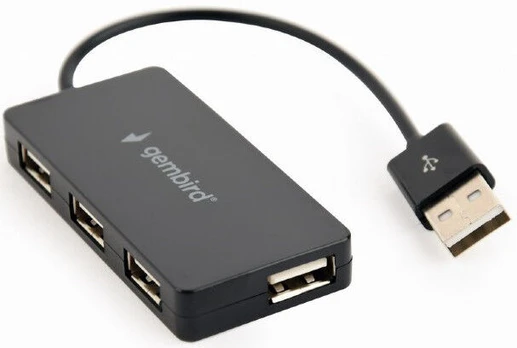 GEMBIRD USB 2.0 4-port hub black | UHB-U2P4-04
