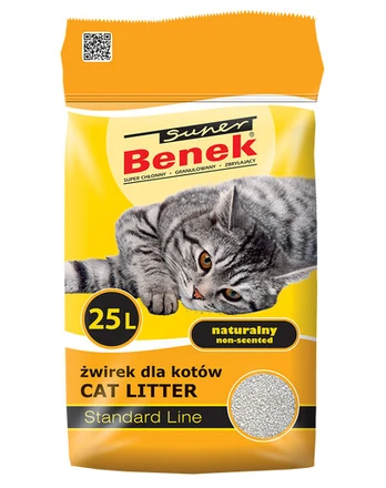 Kačių kraikas Super Benek Standard Natural 25 l