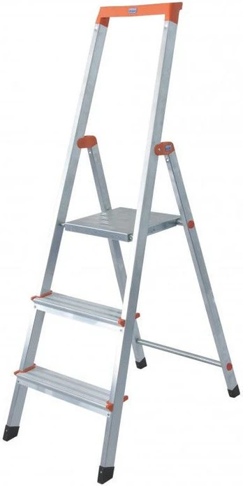 Ladder 3 step freestanding Krause Solidy 126214