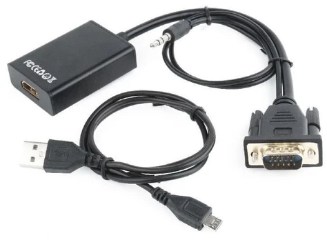 I/O ADAPTERIS VGA Į HDMI/A-VGA-HDMI-01 GEMBIRD