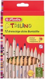 Herlitz 12 SPALVŲ TRILINO PIŠTUKAI 10412062 kaina