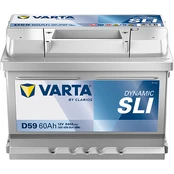 VARTA D59 60Ah 540A (EN) 12V akumuliatorius kaina