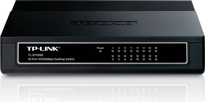 TP-LINK Switch TL-SF1016D Desktop, 10/100 Mbps (RJ-45) ports quantity 16