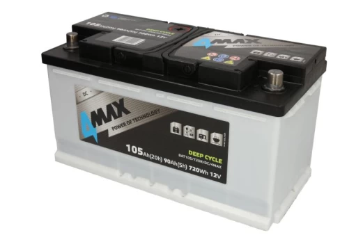 Akumuliatorius 4MAX BAT105/720R/DC/4MAX 12V 105Ah D+
