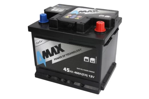 Akumuliatorius 4MAX BAT45/450R/4MAX 12V 45Ah 450A D+