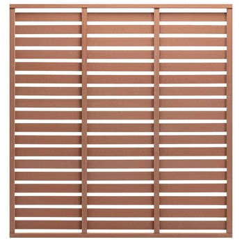 Tvoros segmentas, rudos spalvos, 180x180cm, WPC
