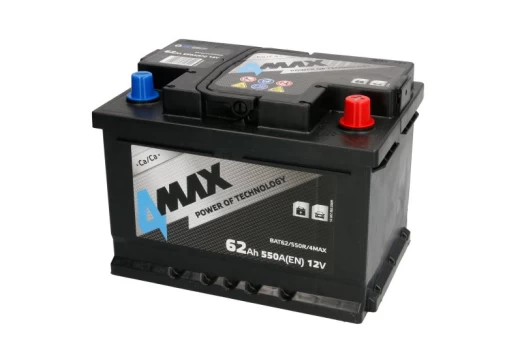 Akumuliatorius 4MAX BAT62/550R/4MAX 12V 62Ah 550A D+