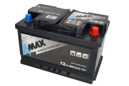 Akumuliatorius 4MAX BAT72/680R/4MAX 12V 72Ah 680A D+ kaina