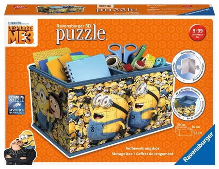 3D dėlionė Ravensburger Despicable Me 3 Storage Box Minions 11260
