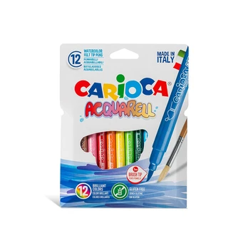 Flomasteriai akvareliniai Carioca, 12 spalvų