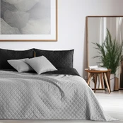 Lovatiesė DecoKing Axel, sidabro, 240 cm x 220 cm kaina