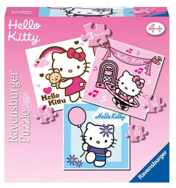 Dėlionė Ravensburger Hello Kitty 07217, 18 cm x 18 cm