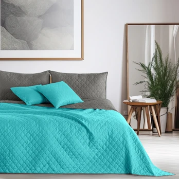 Lovatiesė DecoKing Axel, žydra, 260 cm x 280 cm