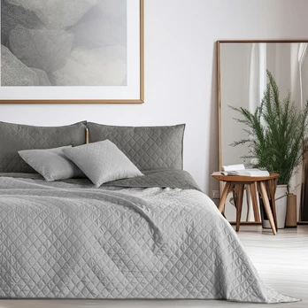 Lovatiesė DecoKing Axel, sidabro, 260 cm x 240 cm