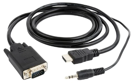 CABLE HDMI-VGA +3.5MM/3M A-HDMI-VGA-03-10 GEMBIRD