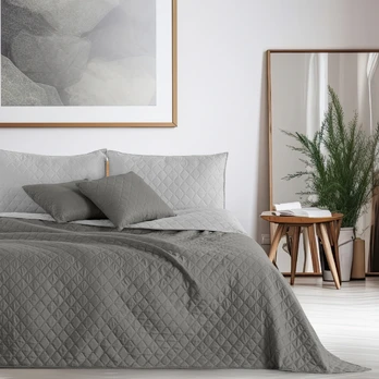 Lovatiesė DecoKing Axel, sidabro, 170 cm x 270 cm