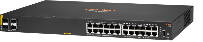 HPE Aruba 6100 Switch 24G CL4 4SFP+ | JL677A