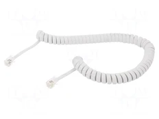 GEMBIRD TC4P4CS-2M-W Telephone cord kaina