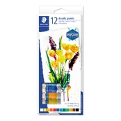 Akriliniai dažai STAEDTLER, 12 vnt. kaina